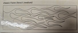 Auto Air ik Colors stencil Classic Flame Medium