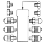 Manifold 6x to 4x6 hose