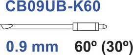 Graphtec plotter knife 60&ordm; 0,9mm