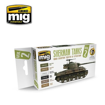 Set Sherman Tanks Vol. 2 (WWII European Theater of Operations) (6x 17ML)