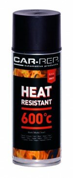 CAR-REP Car-Rep Heatresistant Black 600C 400ml