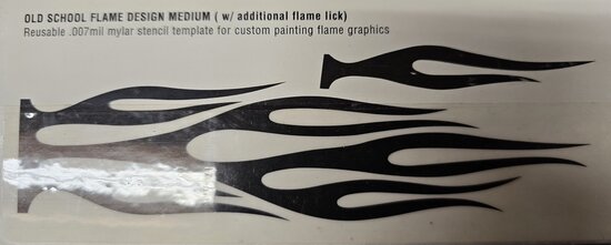Auto Air ik Colors stencil Old School Flame Medium