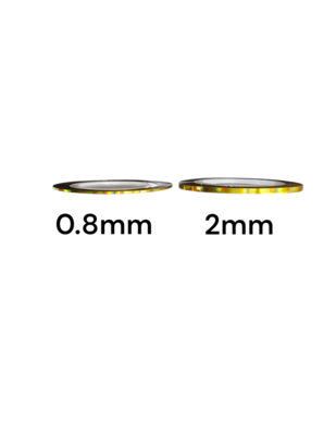 Holographic tape Silver 0.8mm