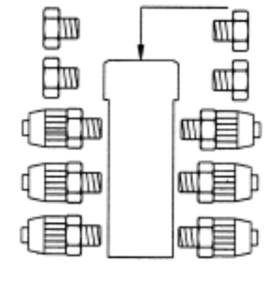 Manifold 6x to 4x6 hose