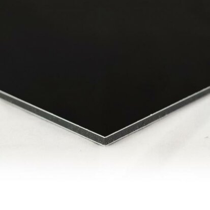 Alu-Dibond black/white 21 x 30 cm