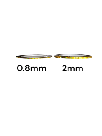 Holographic tape Silver 0.8mm