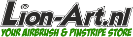 Logo Airbrush and Pinstripe Store Lion-art
