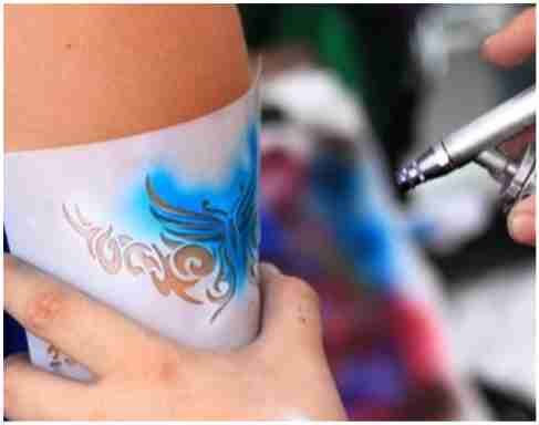 Vloeibaar Kritiek Microbe Airbrush Tattoo / bodypaint - Airbrush and Pinstripe Store Lion-art